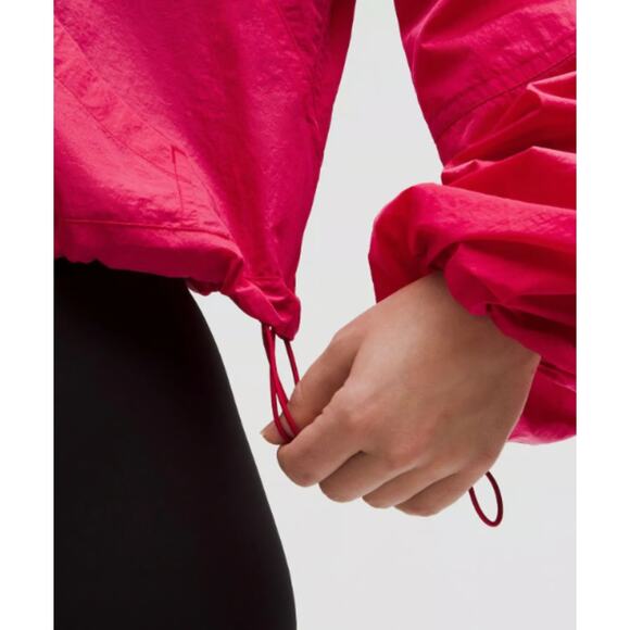 (4) NWT $128 Lululemon‎ Scuba Cropped Anorak Pink Dragonfruit - Picture 5 of 9